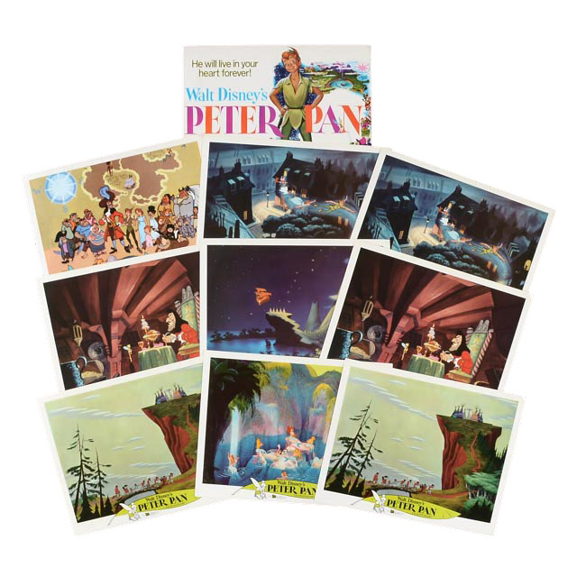Complete Set of Ten 1969 Color Lobby Cards for Walt Disney's "Peter Pan"