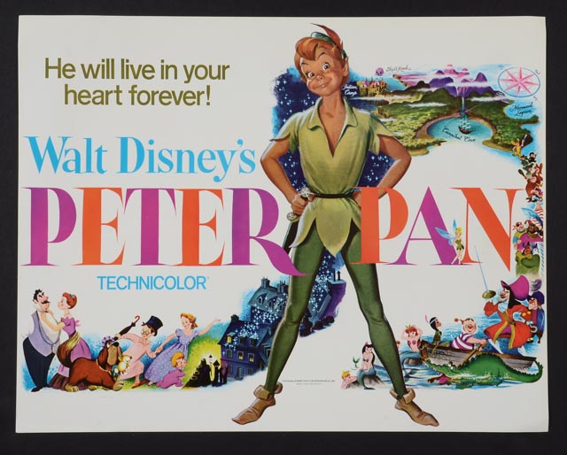 Complete Set of Ten 1969 Color Lobby Cards for Walt Disney's "Peter Pan"