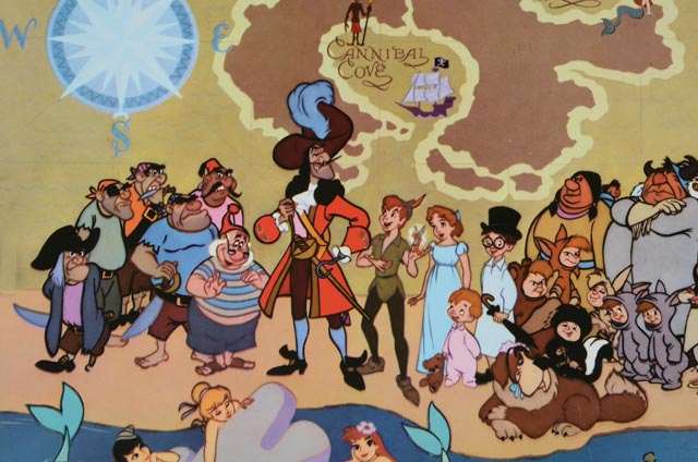 Complete Set of Ten 1969 Color Lobby Cards for Walt Disney's "Peter Pan"