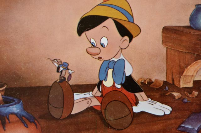 Set of 1971 Color Lobby Cards for Walt Disney's "Pinocchio"
