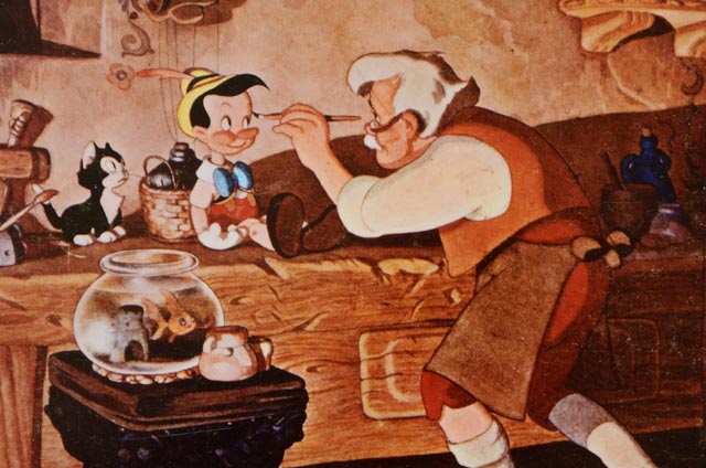 Set of 1971 Color Lobby Cards for Walt Disney's "Pinocchio"