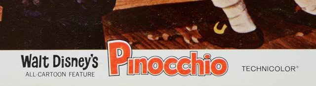 Set of 1971 Color Lobby Cards for Walt Disney's "Pinocchio"