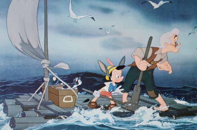 Set of 1971 Color Lobby Cards for Walt Disney's "Pinocchio"