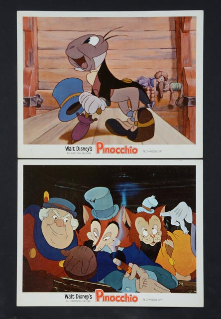 Set of 1971 Color Lobby Cards for Walt Disney's "Pinocchio"