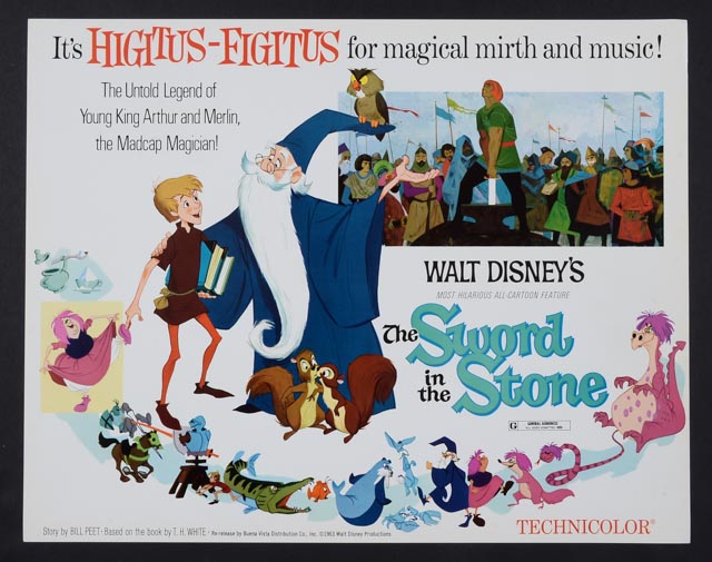 Complete Set of 1963 Original Color Lobby Cards for Walt Disney's "The Sword in the Stone"