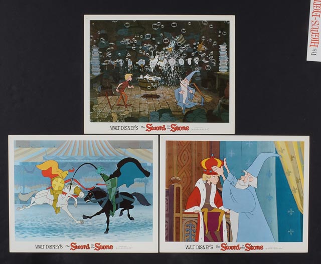 Complete Set of 1963 Original Color Lobby Cards for Walt Disney's "The Sword in the Stone"