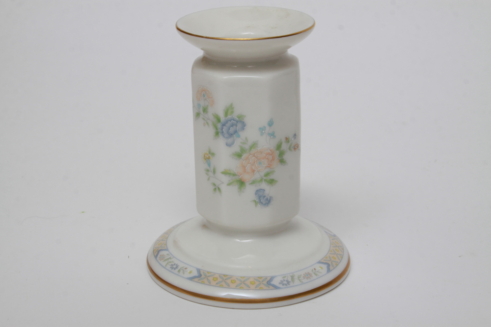 Pair of Gorham China "Cherrywood" Candlesticks