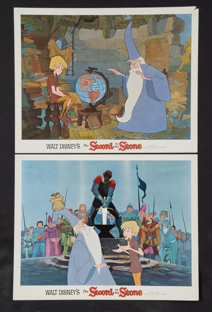 Complete Set of 1963 Original Color Lobby Cards for Walt Disney's "The Sword in the Stone"
