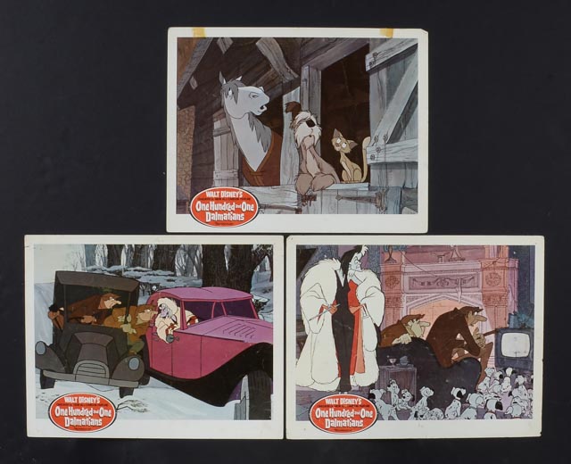 Eight 1961 Color Lobby Cards for Walt Disney's "One Hundred and One Dalmatians"