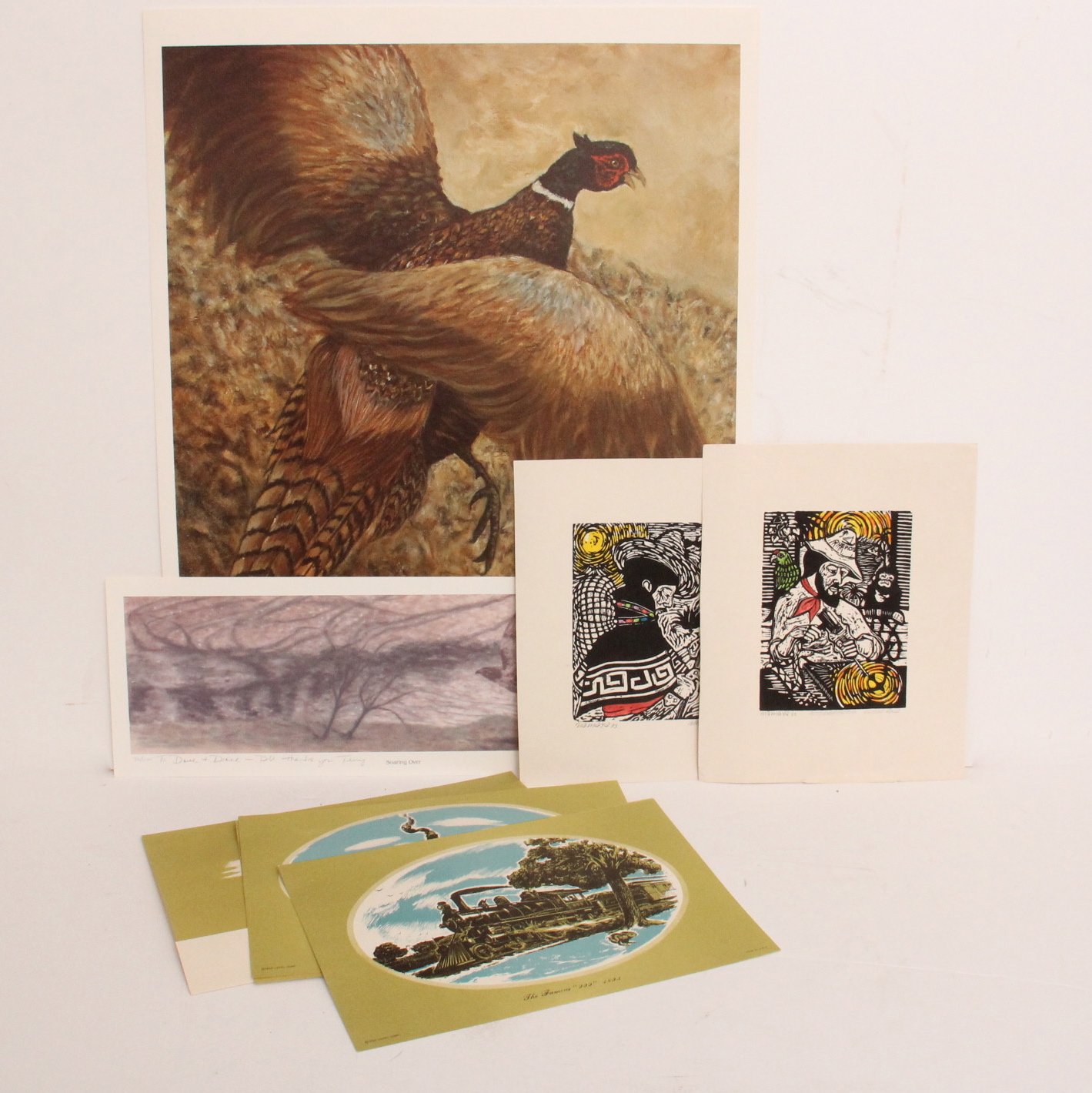 Collection of Unframed Prints Featuring Terry Russell