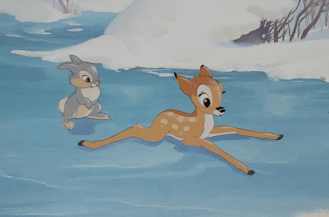 Complete Set of Eight 1982 Color Lobby Cards for Walt Disney's "Bambi"