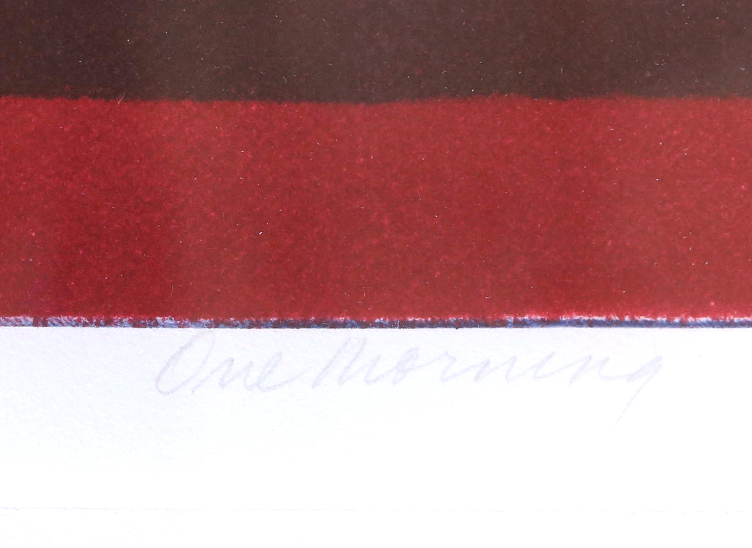 Linda Plotkin "One Morning" Signed Limited Edition Woodblock Print