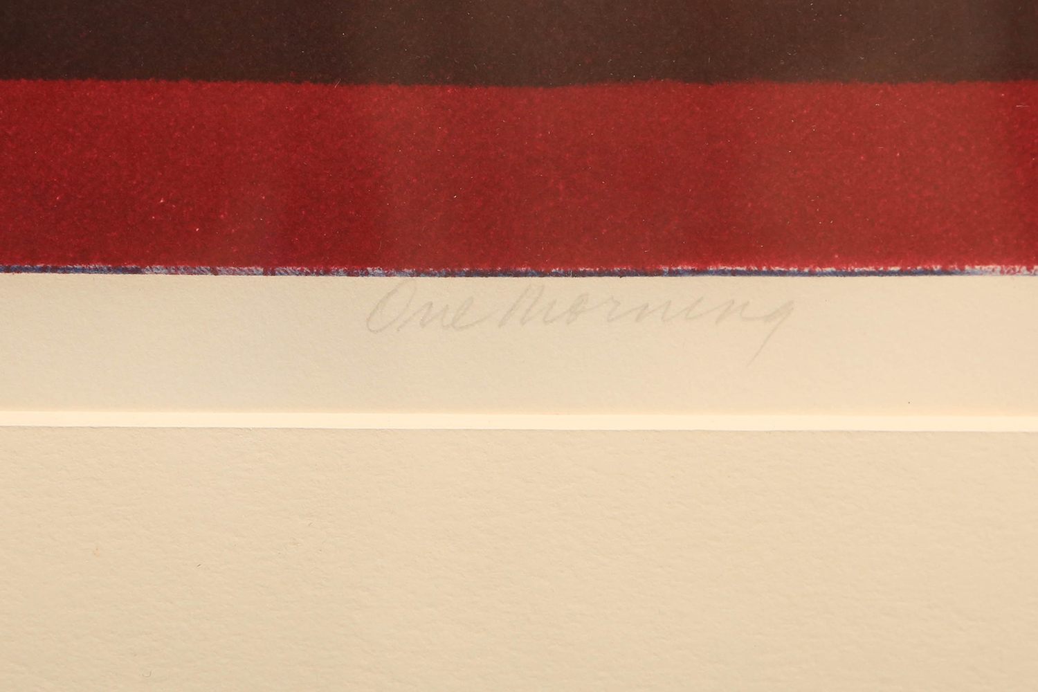 Linda Plotkin "One Morning" Signed Limited Edition Woodblock Print