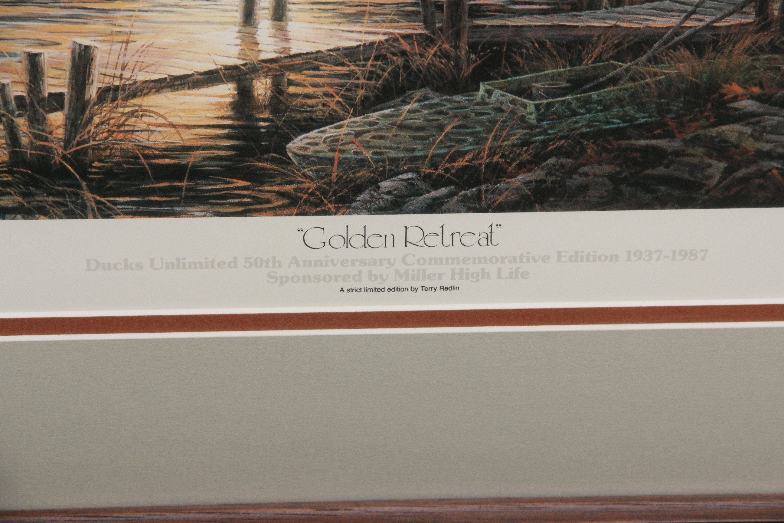 Terry Redlin Signed Offset Lithograph "Golden Retreat"