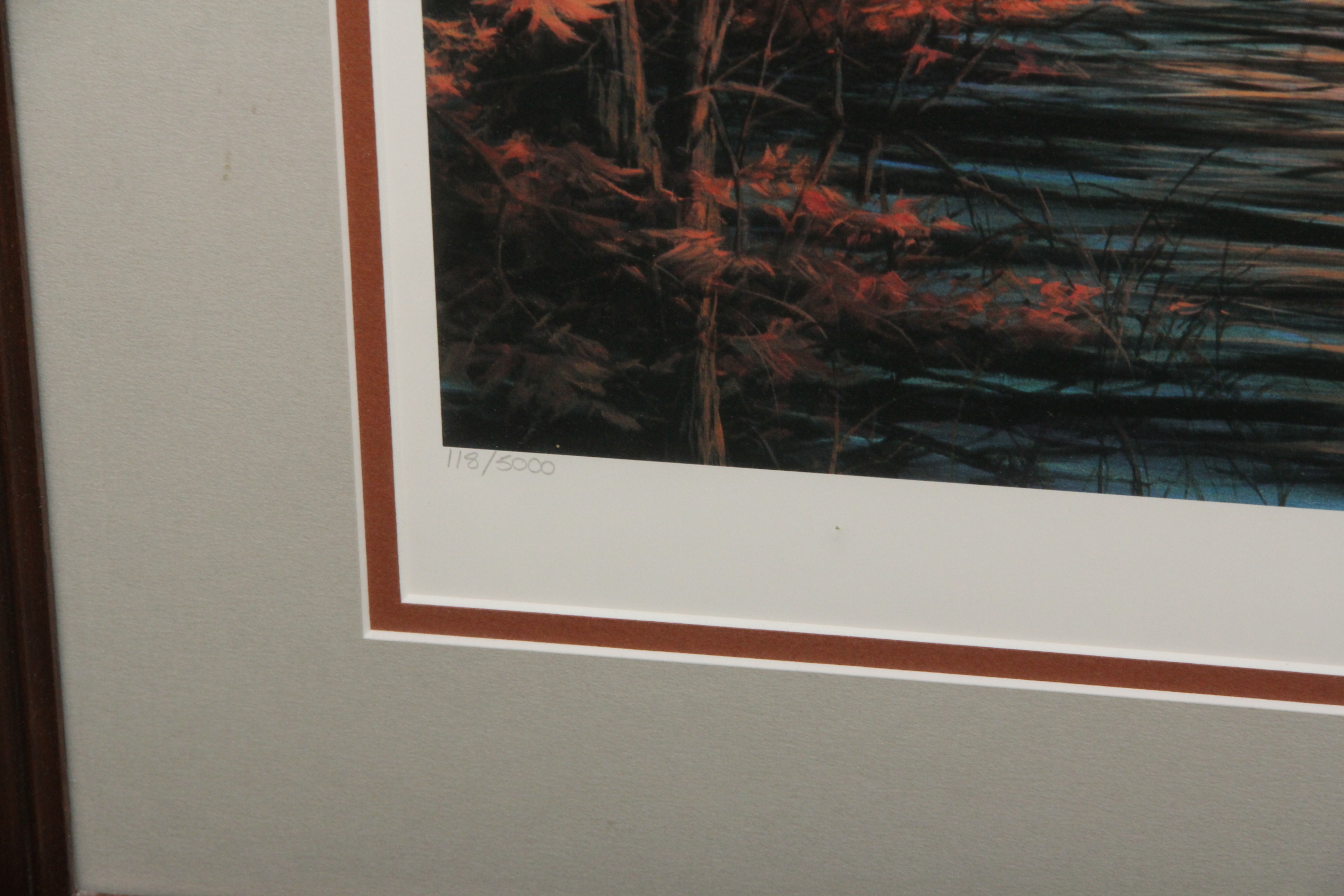 Terry Redlin Signed Offset Lithograph "Golden Retreat"