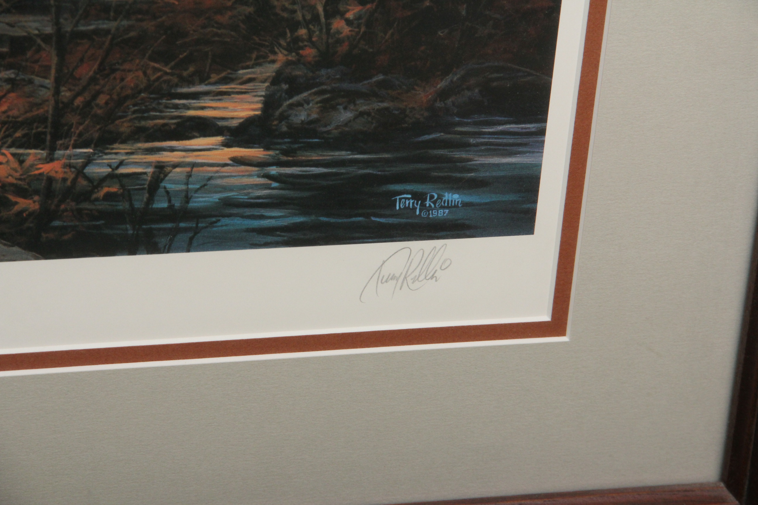 Terry Redlin Signed Offset Lithograph "Golden Retreat"