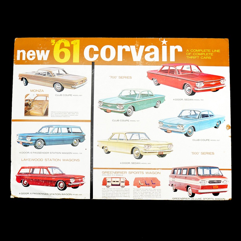 Vintage Chevrolet Corvair Poster