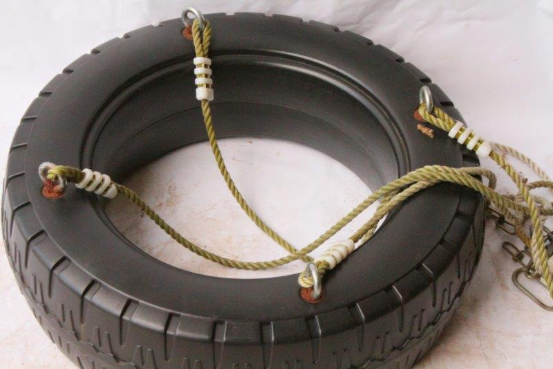 Plastic Tire Swing with Rope