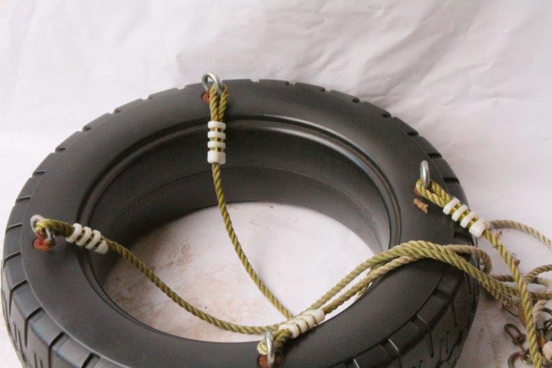 Plastic Tire Swing with Rope
