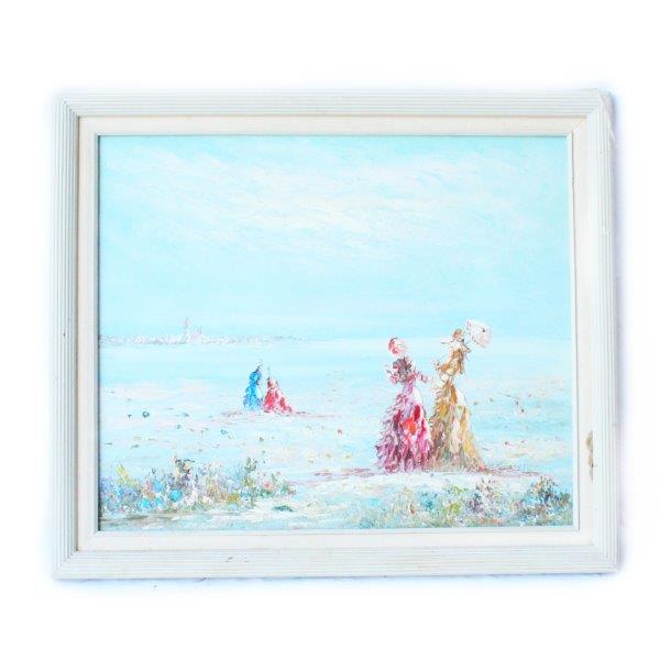 Marie Harold Signed Oil Painting on Canvas