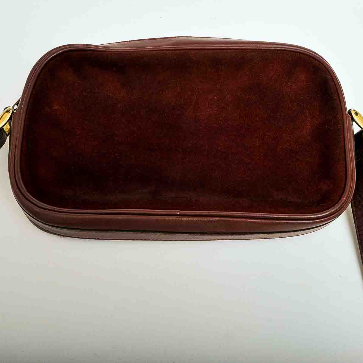 Vintage Cartier Burgundy Suede Purse