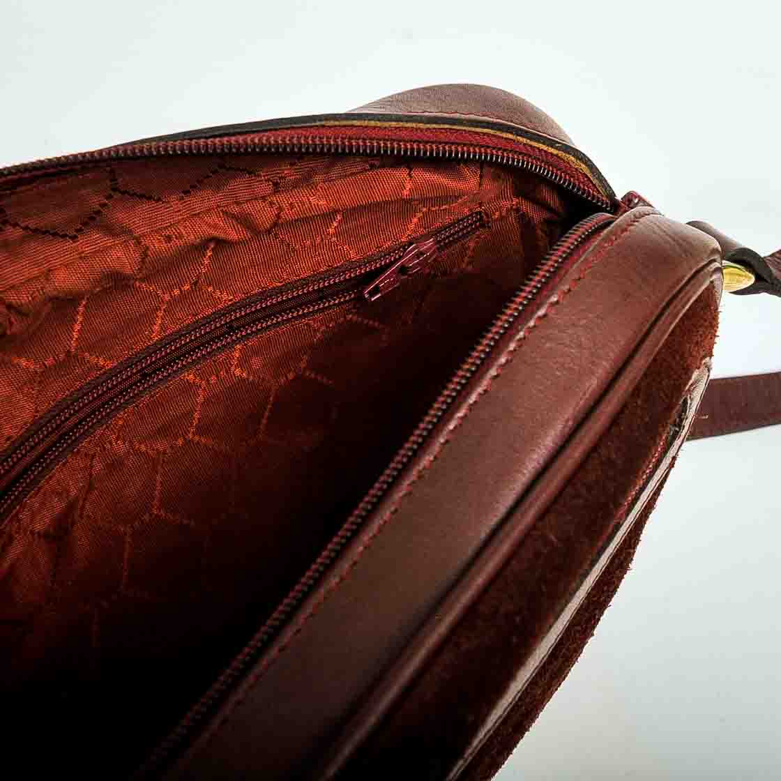 Vintage Cartier Burgundy Suede Purse