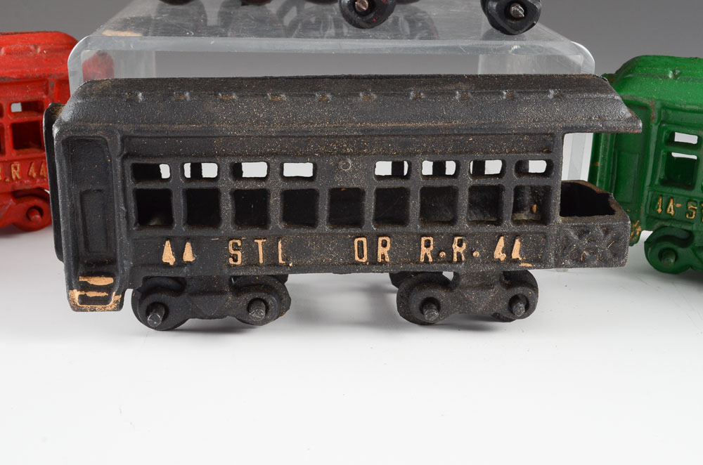 Vintage Cast Iron Toy Train