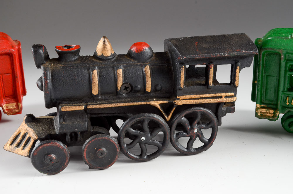 Vintage Cast Iron Toy Train