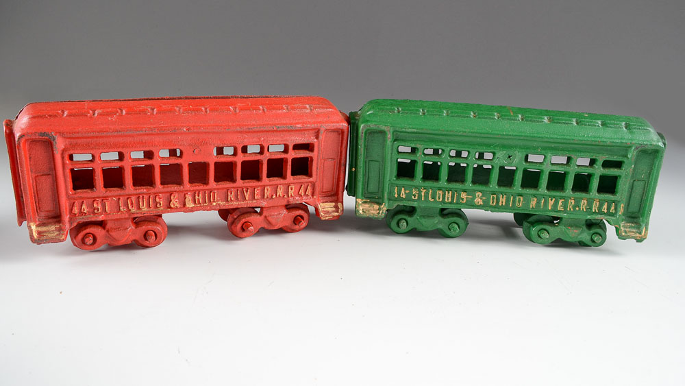 Vintage Cast Iron Toy Train