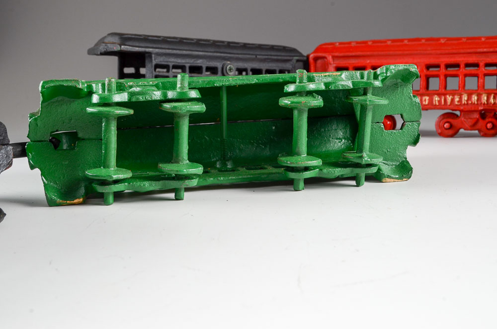 Vintage Cast Iron Toy Train