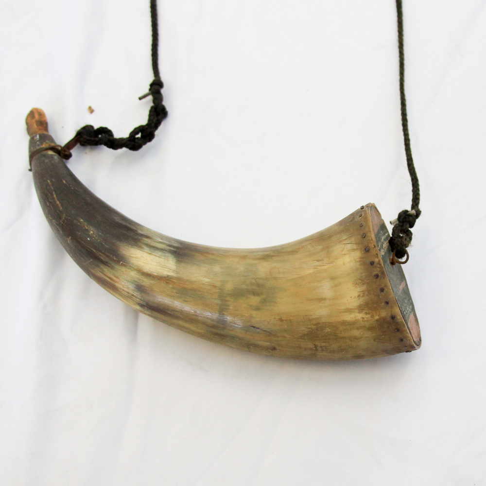 Double Barrel Black Powder Shotgun with Powder Horn