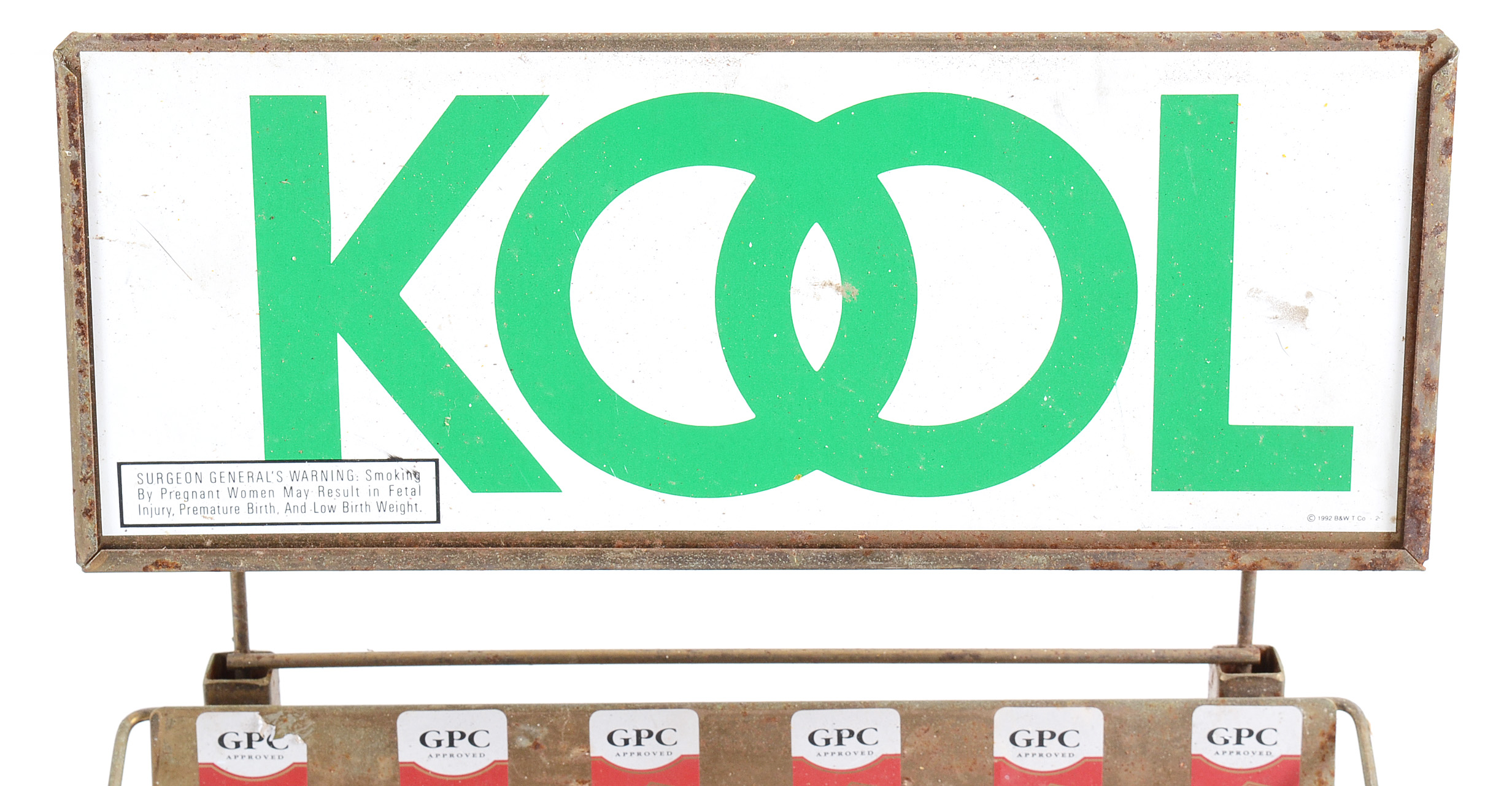 Vintage Kool Cigarettes Rack