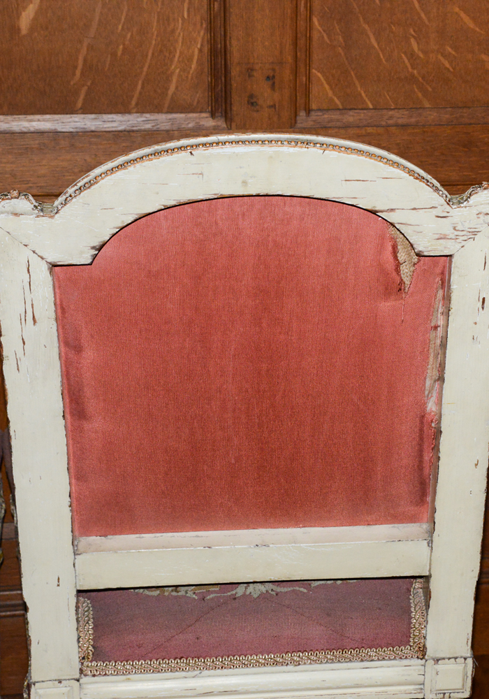 Set of Louis XVI Style Partial Gilt Chairs