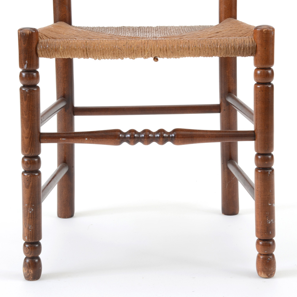 Vintage Tell City Maple Ladder Back Chair