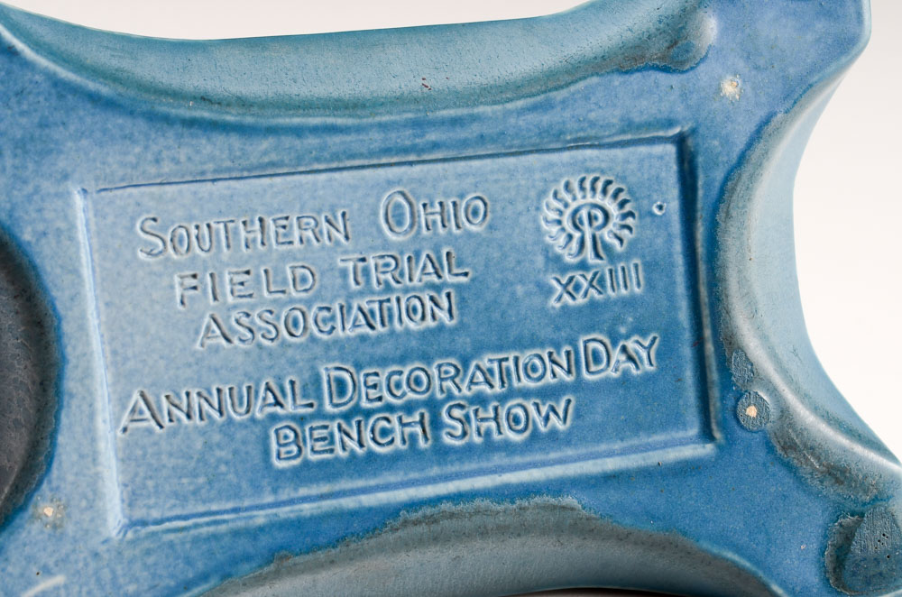 Rookwood Pottery Tray from the 1923 Ohio Field Trial Association.