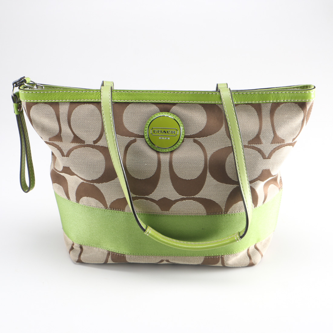 Lime green coach on sale bag