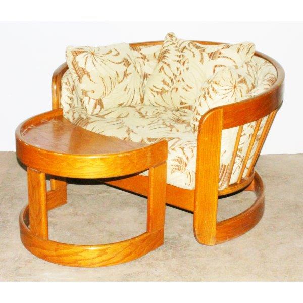 Vintage Howard Furniture Chair and Side Table