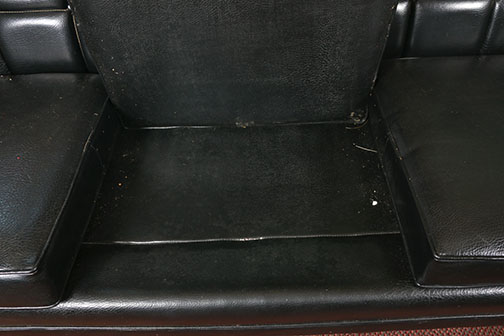 Black Leather Quilted Sofa