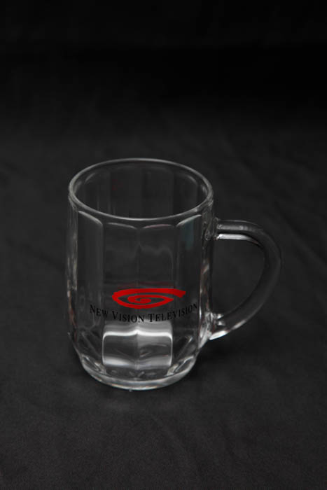 Set of Beveled Glass Mugs