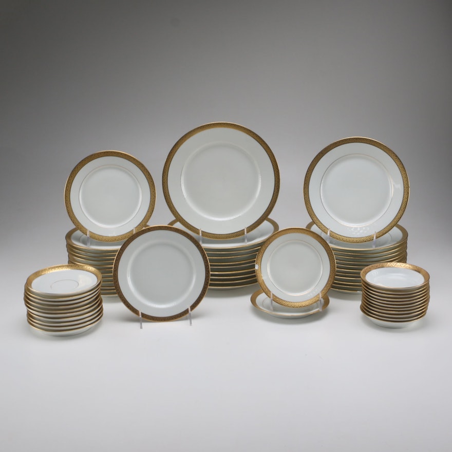 Gold Rimmed Limoges for Marshall Fields China Tableware