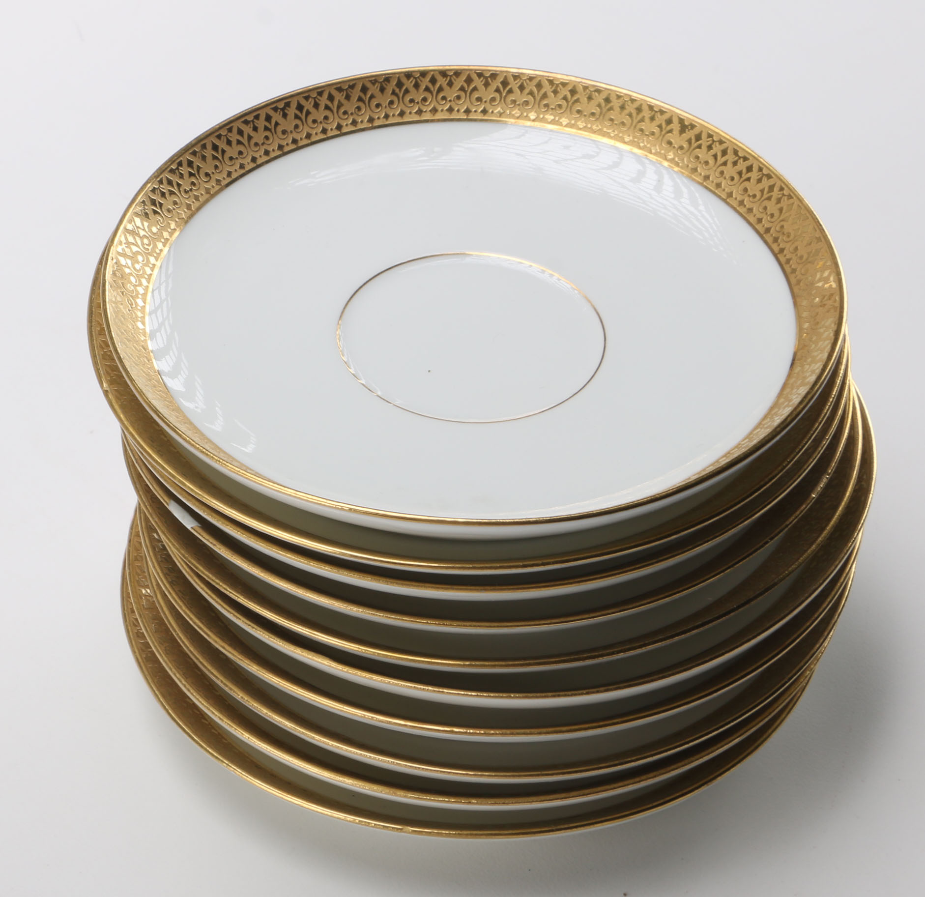 Gold Rimmed Limoges for Marshall Fields China Tableware