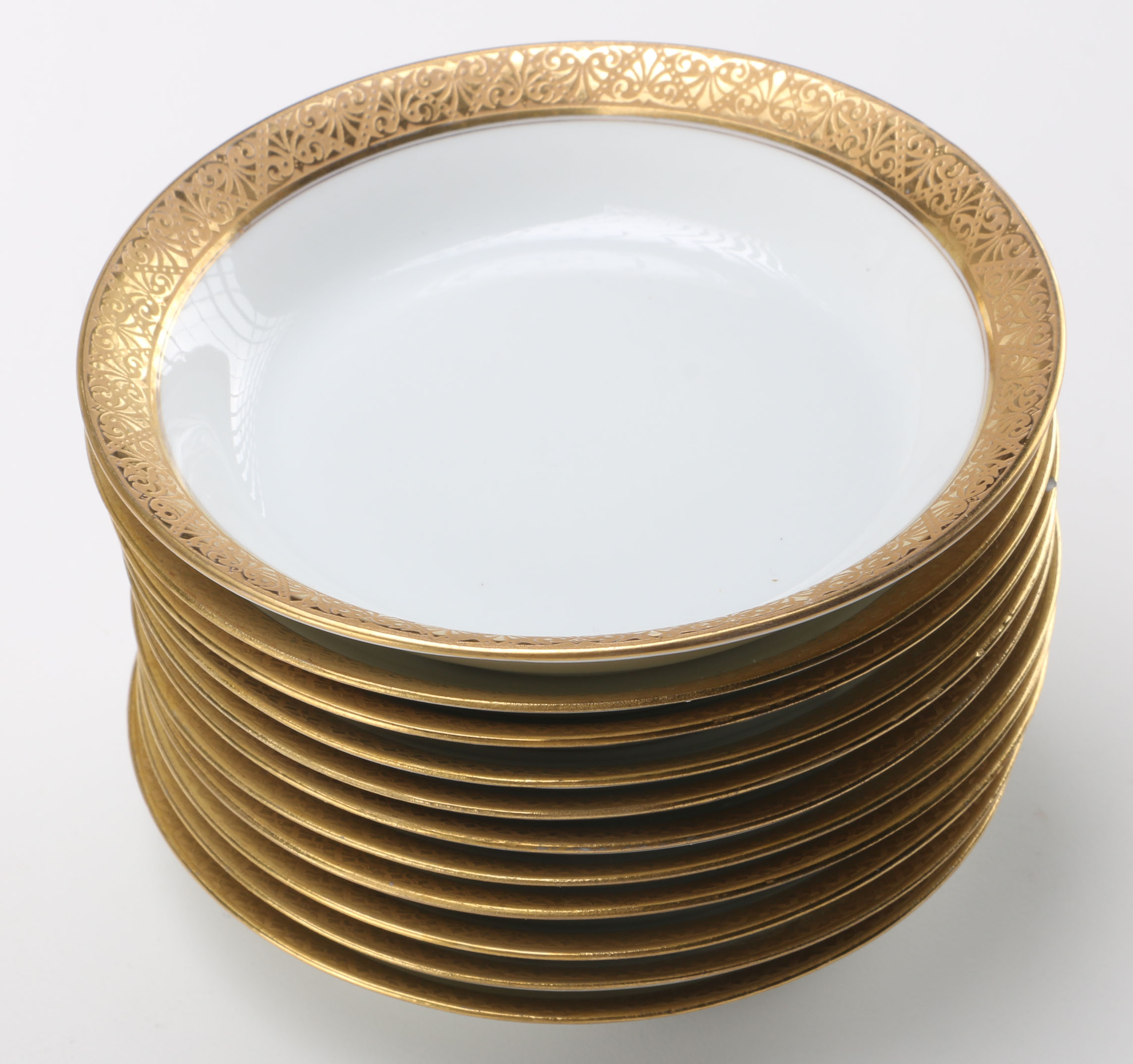 Gold Rimmed Limoges for Marshall Fields China Tableware