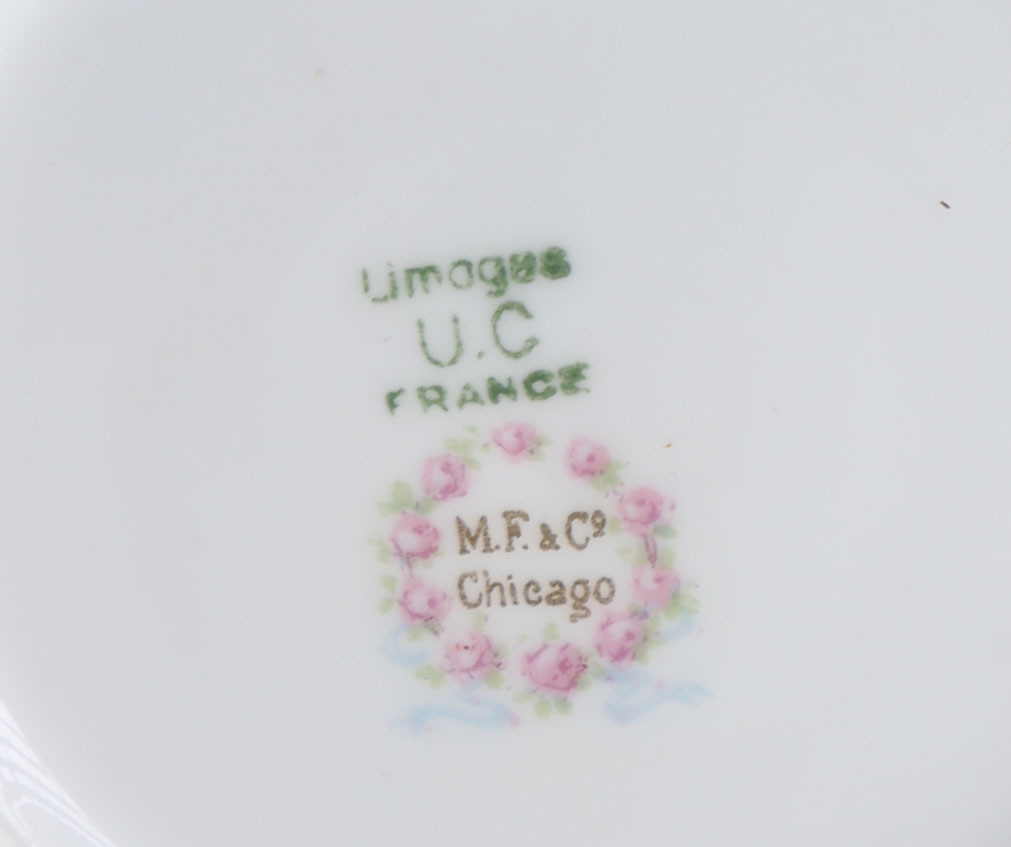 Gold Rimmed Limoges for Marshall Fields China Tableware