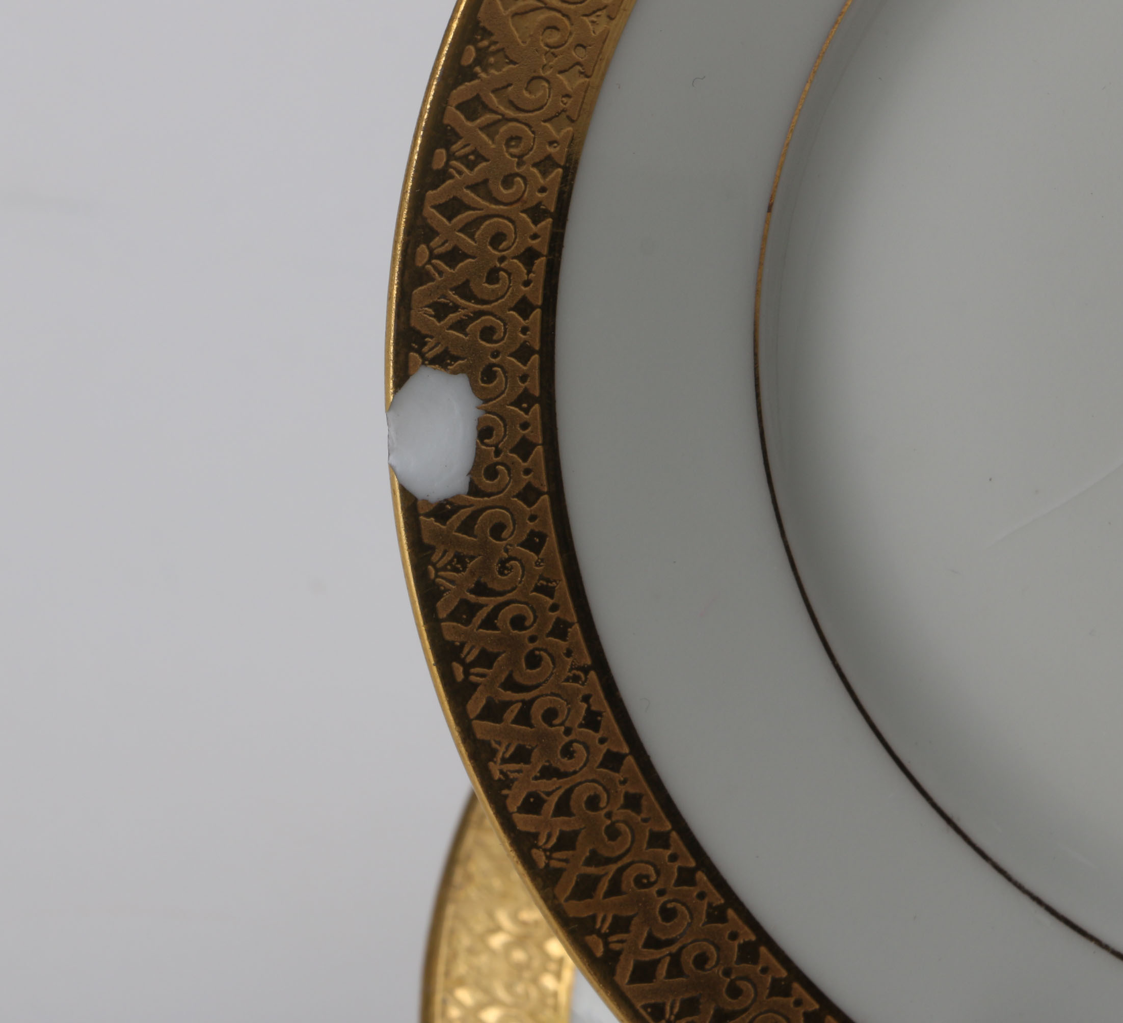 Gold Rimmed Limoges for Marshall Fields China Tableware