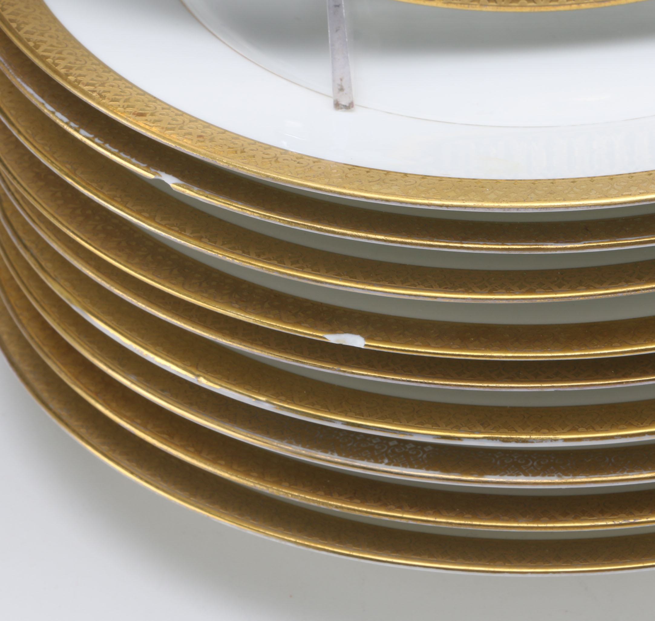 Gold Rimmed Limoges for Marshall Fields China Tableware