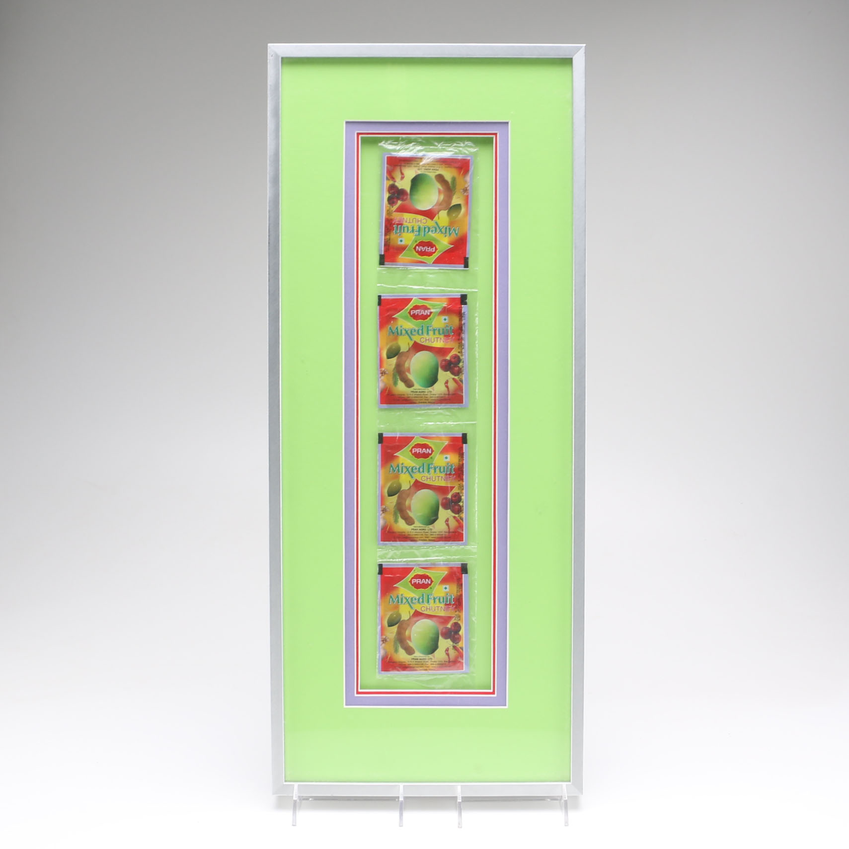 Framed Colorful Food Packaging Artwork