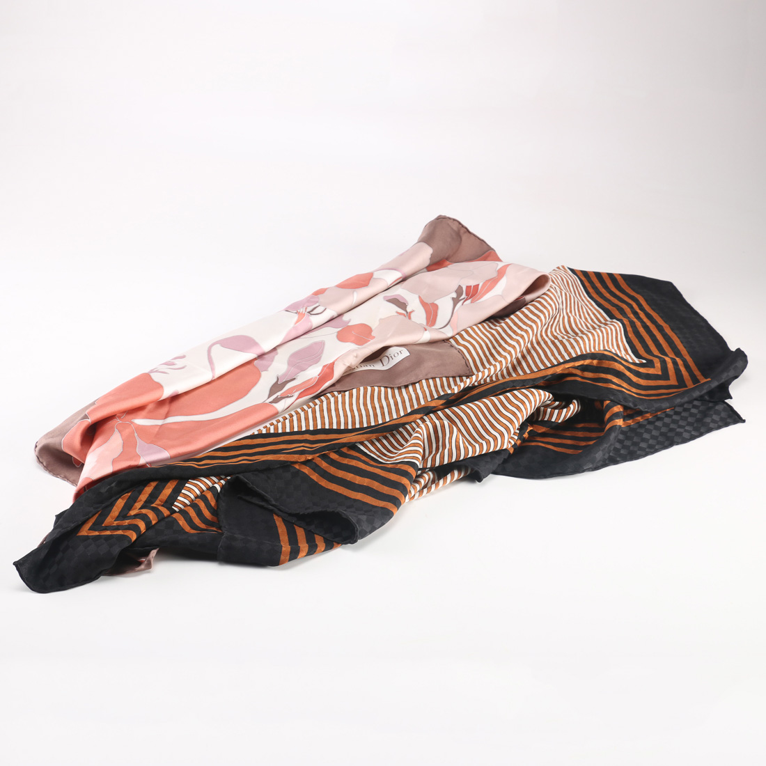 Vintage Dior and YSL Silk Scarves