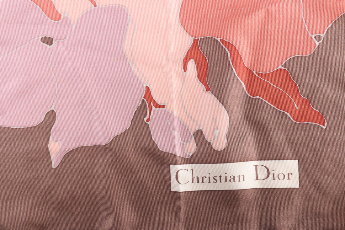 Vintage Dior and YSL Silk Scarves