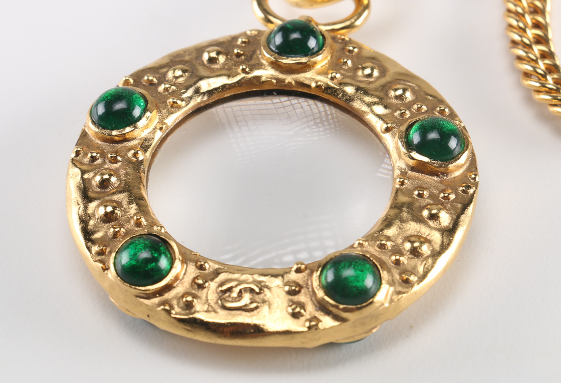 Chanel Magnifying Glass Pendant Necklace
