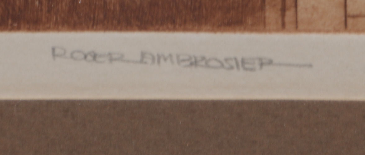 Roger Ambrosier Limited Edition Etching